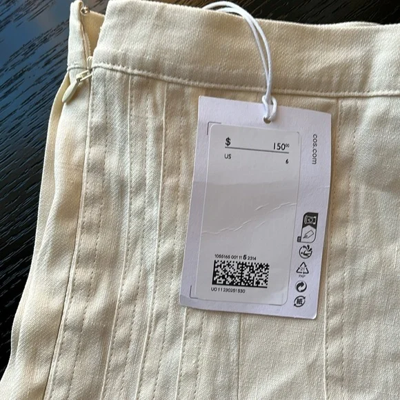 COS Linen skirt, size 6, NWT - Picture 5 of 6